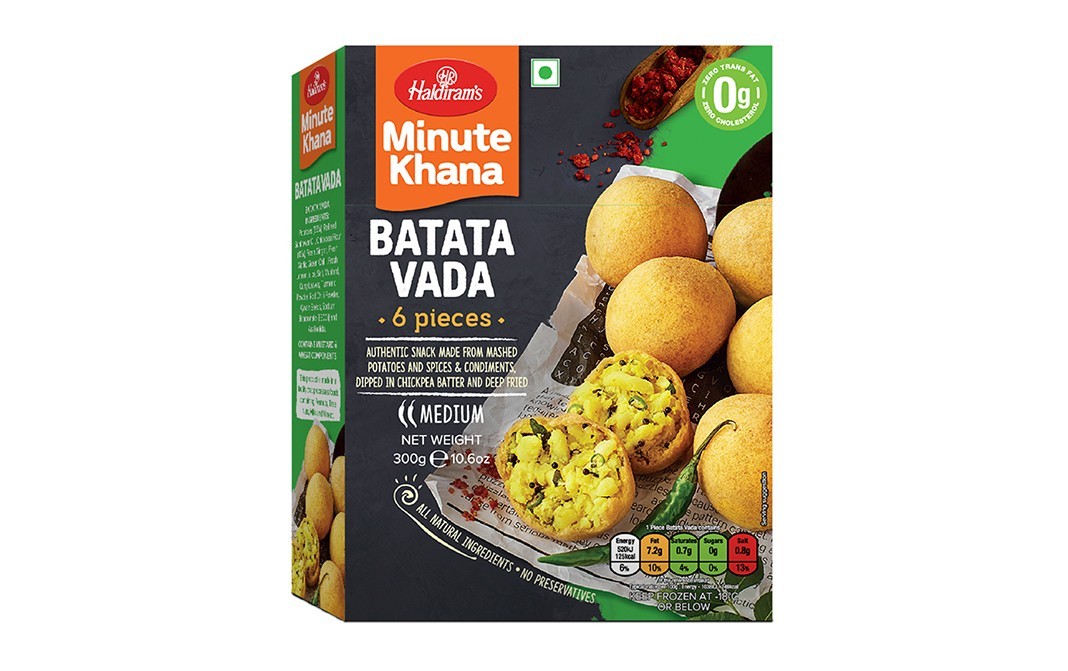 Haldiram's Minute Khana Batata Vada    Box  300 grams